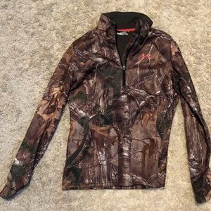 Camo Under Amour 3/4 Zip Up